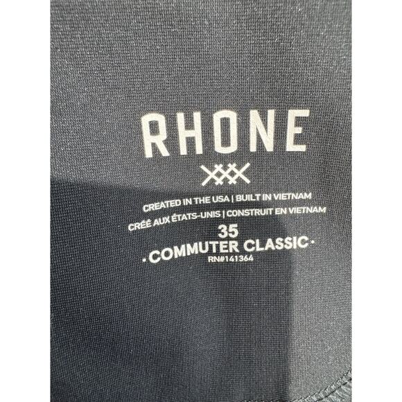 Rhone Pants Men's 35x28.5 Black Commuter Classic Performance Golf Travel Pockets - Picture 12 of 14